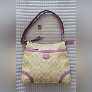 Coach Beige and Pink Women's Bag "Like NEW Condition"